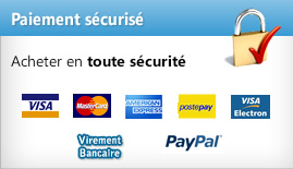 Informations sur les méthodes de paiement par carte de crédit, contre-remboursement, virement ou Paypal